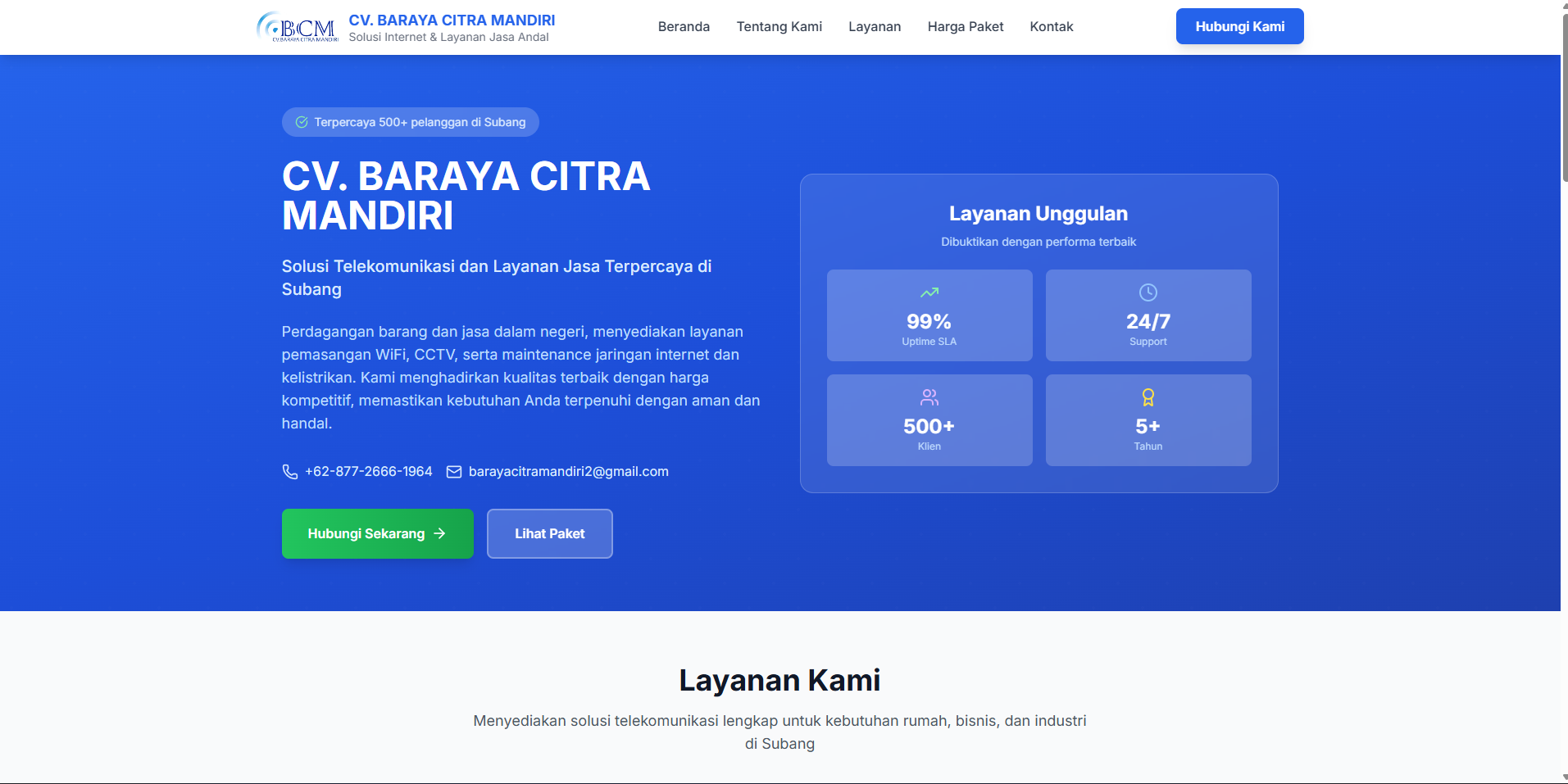 Company Profile CV Baraya Citra Mandiri
